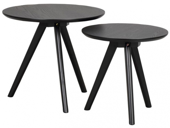 Salontafel 'Yumi' 2 delen - Zwart