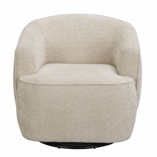 Fauteuil 'Dermot' Draai - Lichtbeige