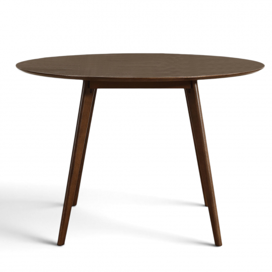 Eettafel 'Luma' Rond 115 cm - Walnoot