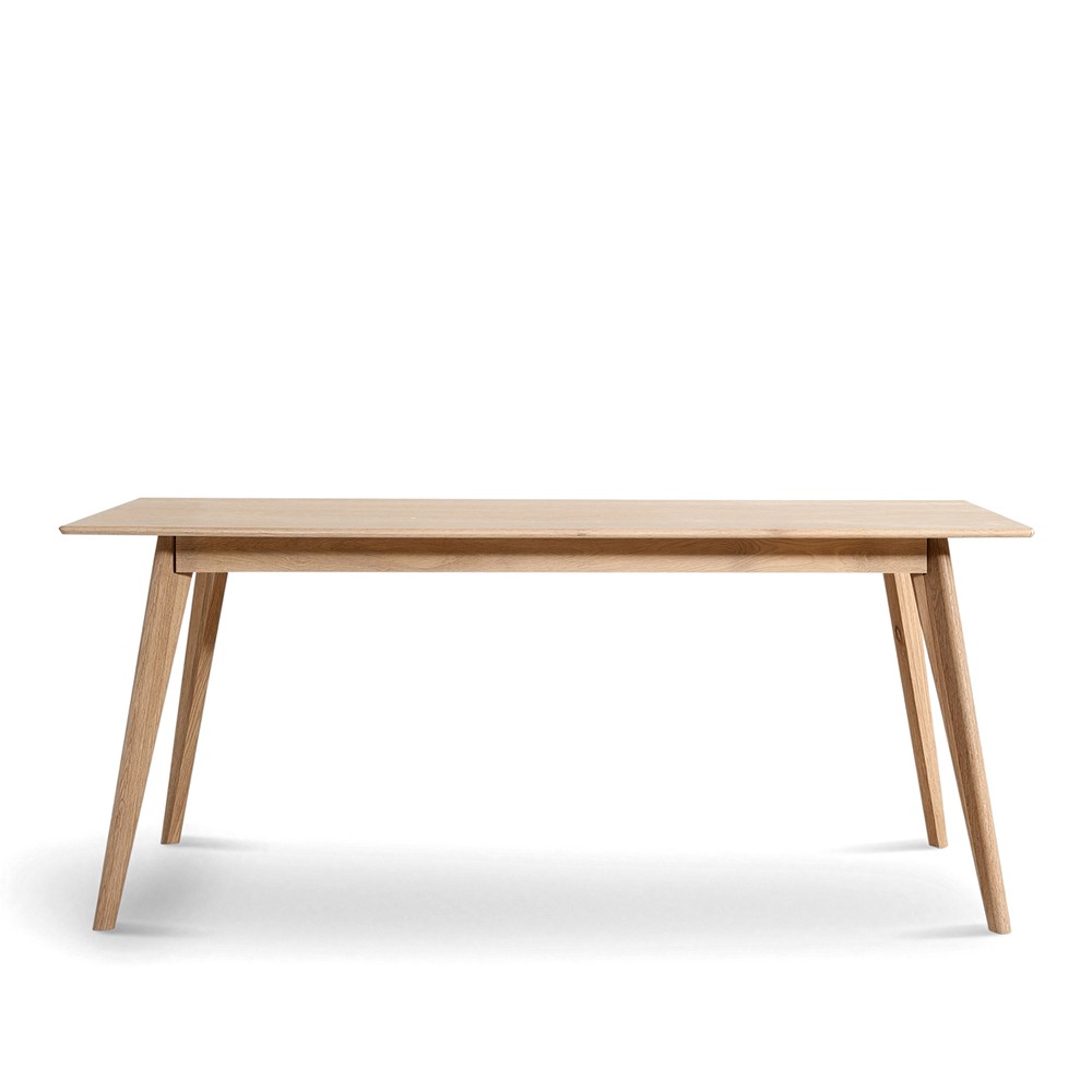 Eettafel 'Line' 180 cm - Wit gepigmenteerd