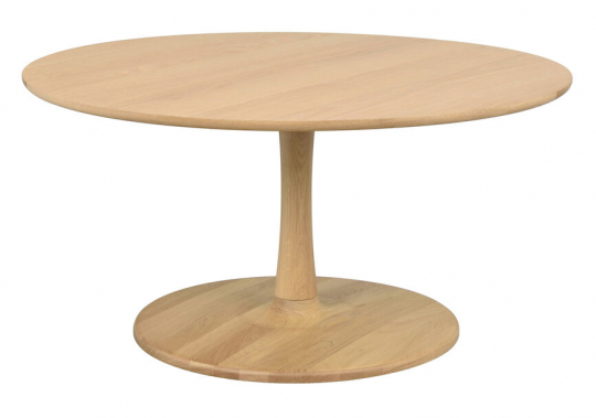 Salontafel 'Hobart' Rond 90cm - Eiken