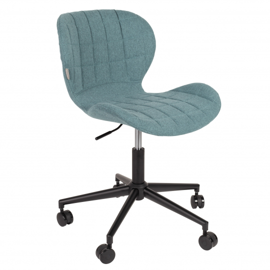 Bureau stoel 'Omg' - Zwart/Blauw