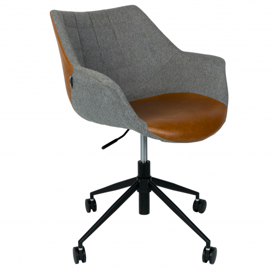 Bureau stoel 'Doulton' - Bruin