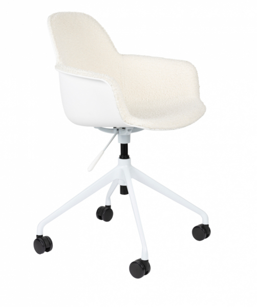 Bureau fauteuil 'Kuip' - Wit