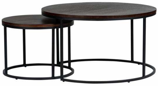 Salontafel 'Prime' L 2 delen - Notenhout