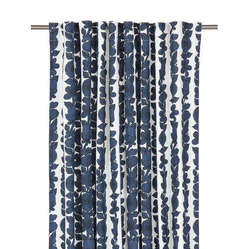 2-pack Gordijn 'Aster' 140x280 - Blauw