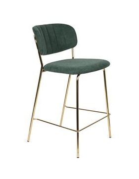 Barstoel 'Jolien' - Groen/Goud