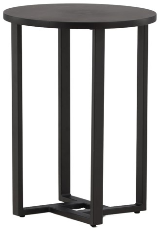 Salontafel 'Livia' Rond 40cm - Zwart