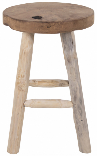 Hocker 'Badia Teak' - Natuurlijk