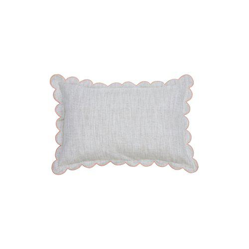 Kussenhoes 'Sabina' 40x60 - Grijs/Roze