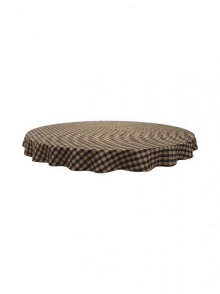 Tafelkleed 'Ava' Rond 180 - Bruin