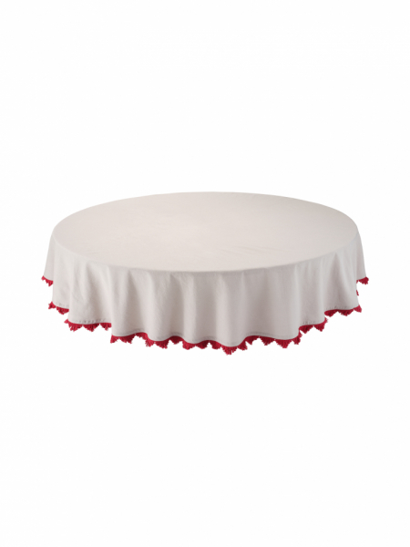 Tafelkleed 'Stine' Rond 160 - Rood