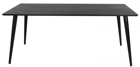 Eettafel 'Kristinehamn' 180x90cm - Zwart