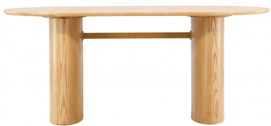 Eettafel 'Luleå' Ovaal 90x180cm- Natuur