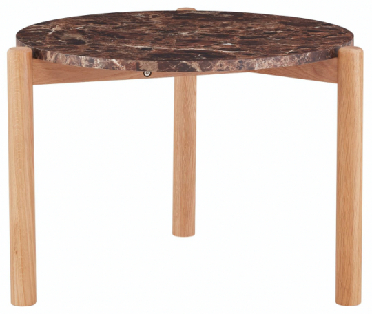 Salontafel 'Marble' S - Bruin