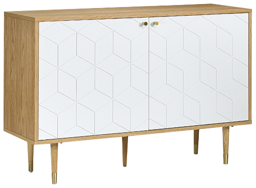 Dressoir 'Kumamoto' - Wit/Eik