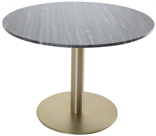 Eettafel 'Ebba' Rond 106cm - Zwart