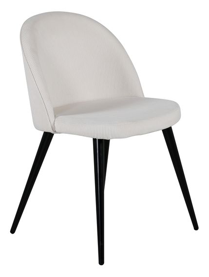 Stoel 'Elverum' - Wit/Zwart