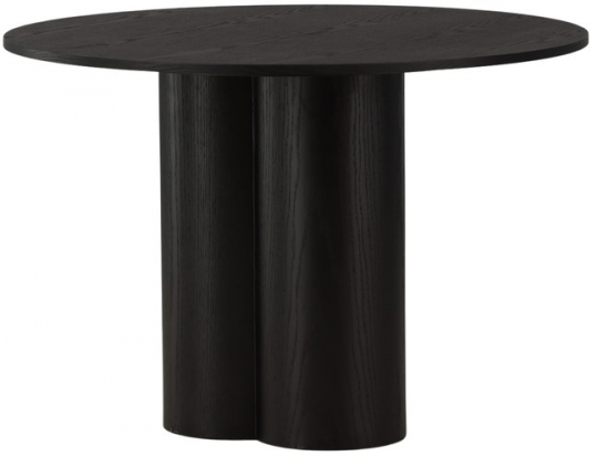 Eettafel 'Orsa' Rond 110cm - Zwart