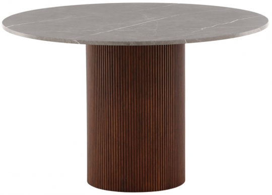 Eettafel 'Aurdal' Rond 120cm - Bruin