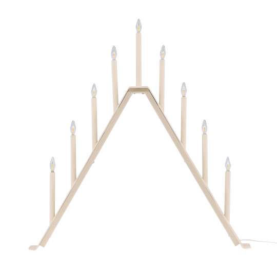 Adventskandelaar 'Mölndal' - Beige