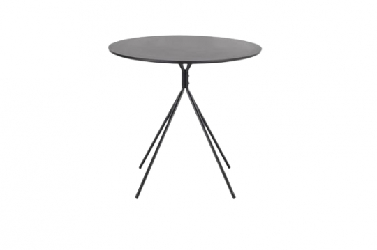 Eettafel 'Fondi' Rond 80cm - Zwart