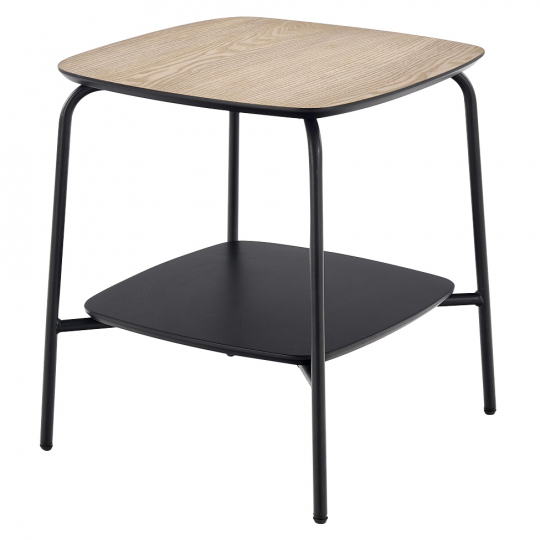 Bijzettafel 'Genua' - Eik/Zwart