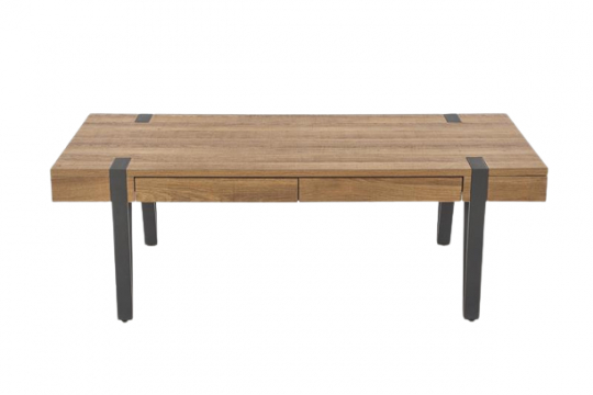 Salontafel 'Oaxen' - Notenhout/Zwart