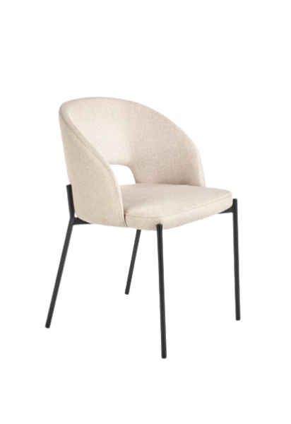 Stoel 'Mieres' - Beige/Zwart