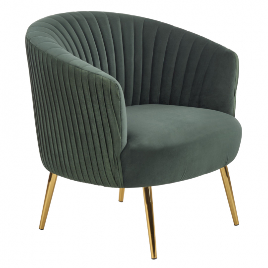 Fauteuil 'Green Velvet' - Groen