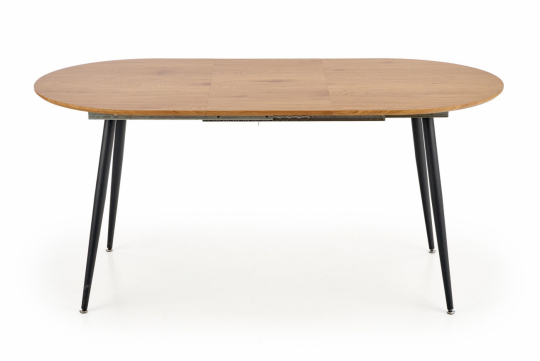 Eettafel 'Colorado' 120-160cm - Natuur/Zwart