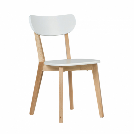 Stoel 'Nord' - Wit/Hout