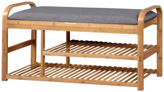 Schoenrek 'Sandee' 100cm - Eik/Grijs