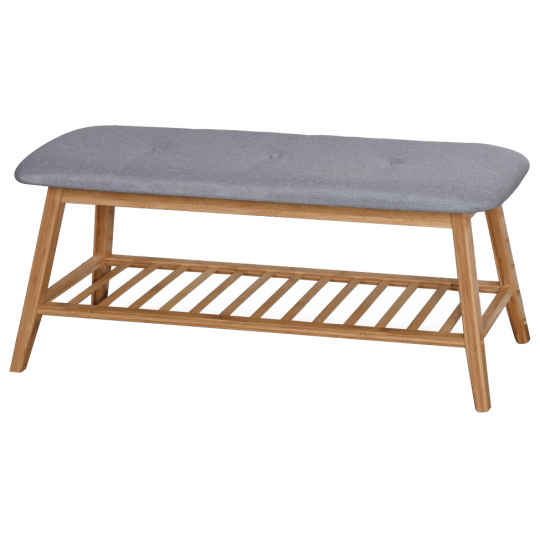 Schoenrek 'Sindi' 100cm - Eik/Grijs