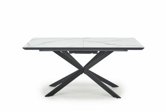 Eettafel 'Diesel' 160-200cm - Grijs/marmer