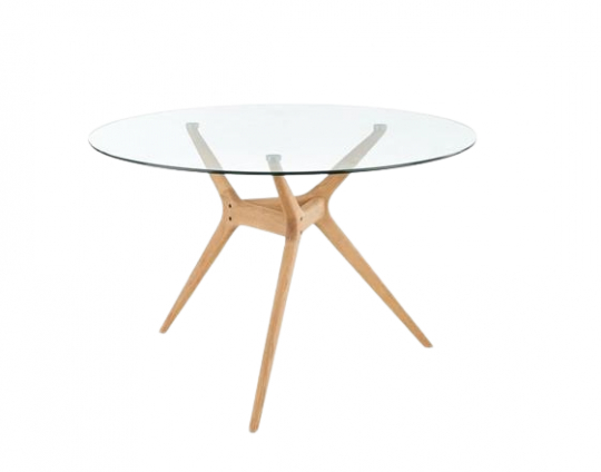 Eettafel 'Ashmore' Rond 120cm - Eik