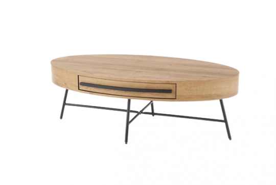 Salontafel 'Sunne' - Eik/Zwart