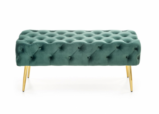 Bank 'Athena' - Groen/ messing