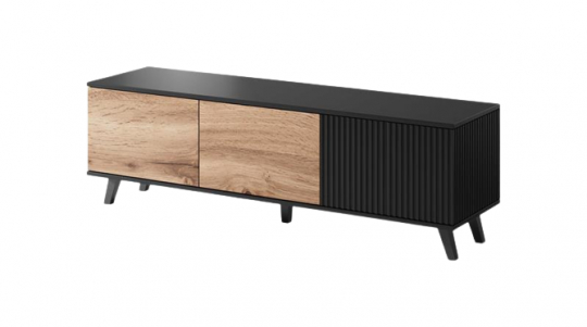 TV-meubel 'Othem' small - Zwart/Eiken
