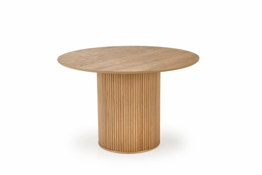Eettafel 'Lopez' rond 120cm - Natuurlijk