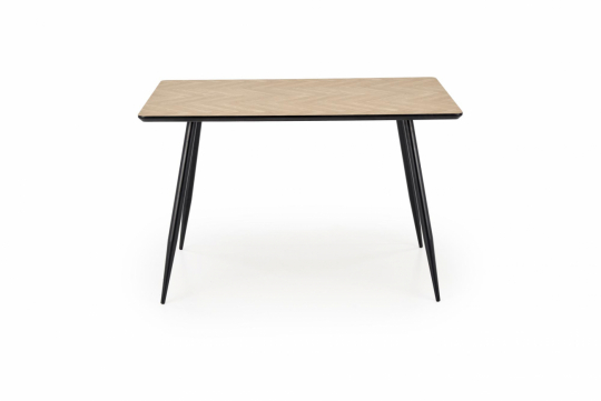 Eettafel 'Barto' 120cm - Natuur/zwart