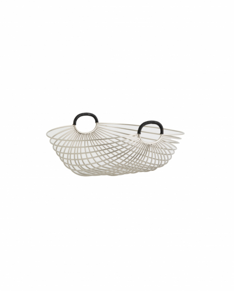 Fruitmand 'Jaipur' - Zilver/zwart