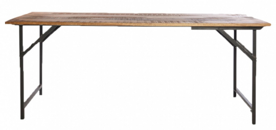 Eettafel Vintage 180x80cm - Natuur