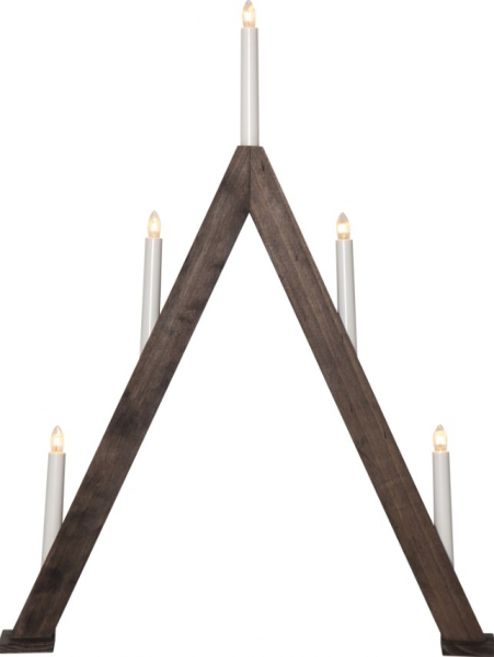 Adventskaarsenhouder 'Albo' - Notenhout