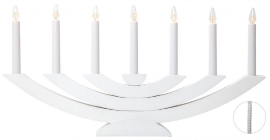 Adventskaarsenhouder 'Navida' - Wit
