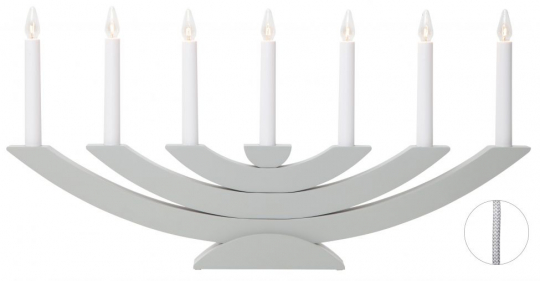 Adventskaarsenhouder 'Navida' - Grijs