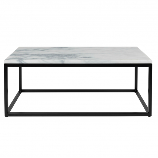 Salontafel 'Marble Power' - Zwart/Marmel
