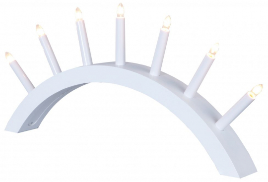 Adventskaarsenhouder 'Aura' - Wit