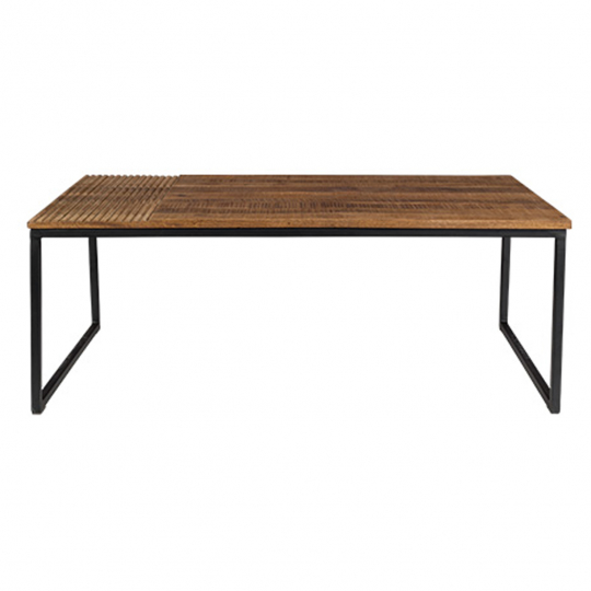 Salontafel 'Randi' - Natuurlijk/Zwart
