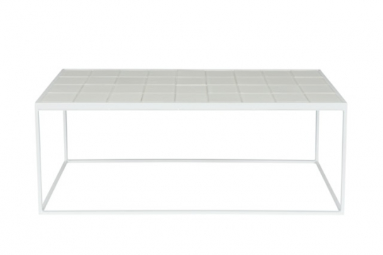 Salontafel 'Glazed' 43x93 - Wit
